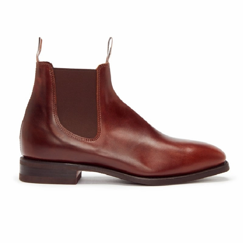 Todays Special Picks Shop Save Big R.M.Williams Comfort Craftsman Mens Leather Boots - Mid Brown