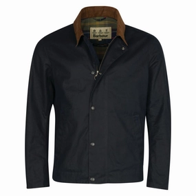 Mega Discount Today Hot Offer Inside Barbour Milton Mens Wax Jacket - Navy