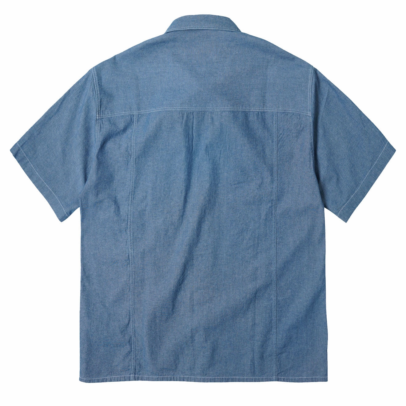 Frizmworks Chambray Big Pocket Half Shirt Blue Blue Flash Sale Alert Now Dont Wait Save Today