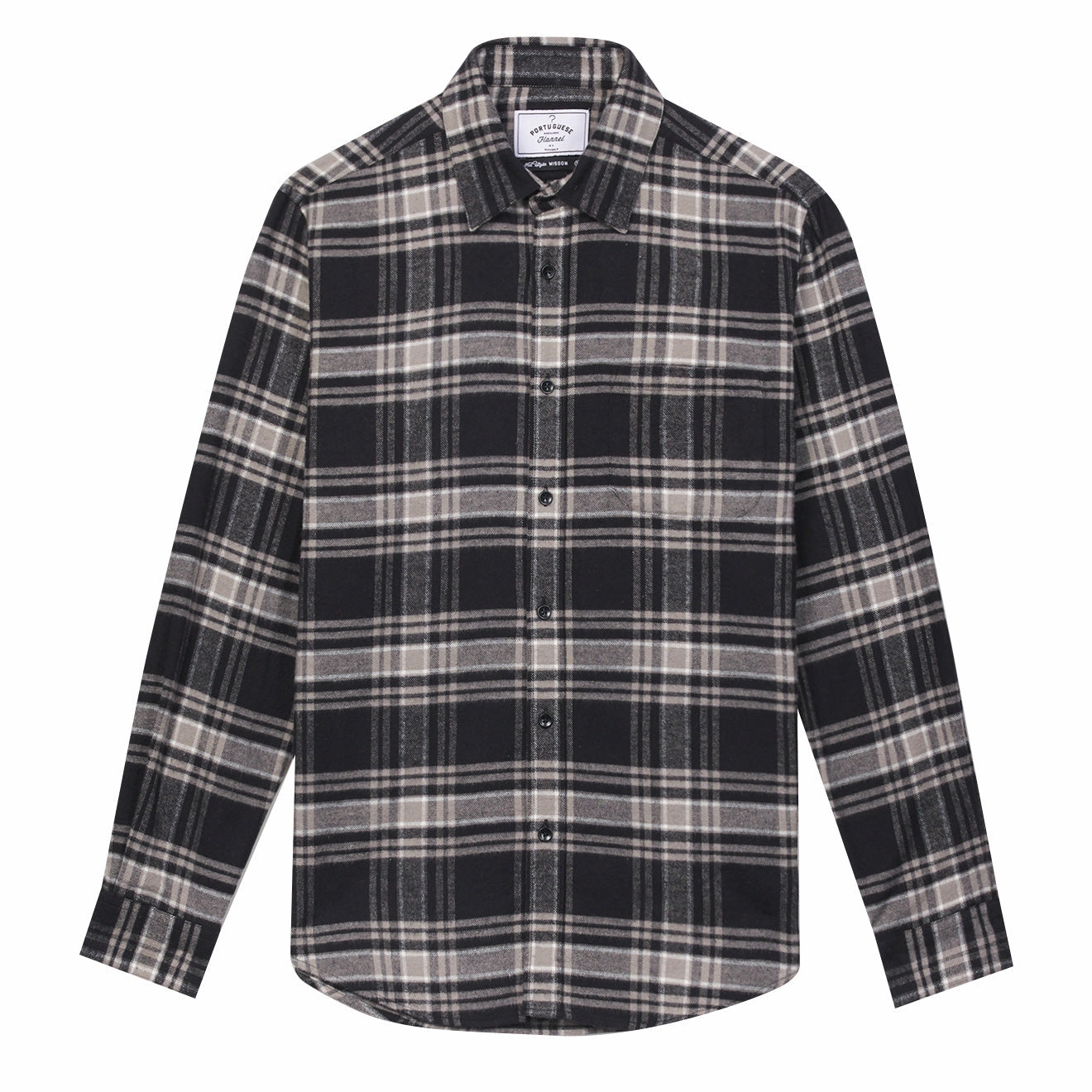 Portuguese Flannel Bb Check Shirt Navy / Grey Limited Time Offer