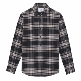 Portuguese Flannel Bb Check Shirt Navy / Grey Limited Time Offer