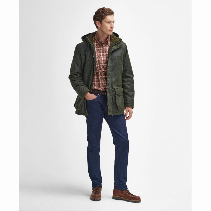 Weekend Specials Barbour Bleaberry Mens Wax Jacket - Fern