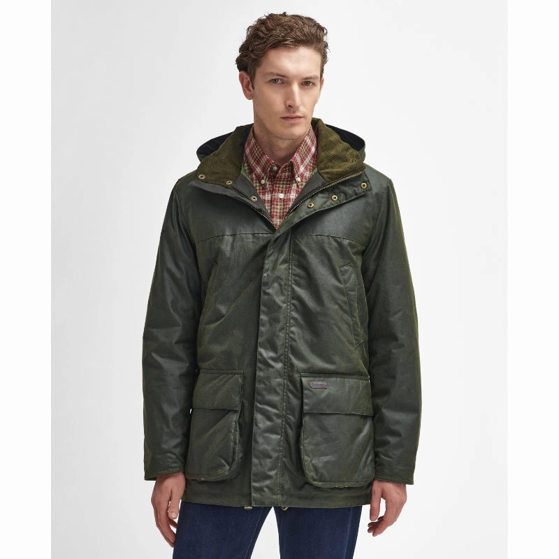 Barbour Bleaberry Mens Wax Jacket - Fern Todays Special Picks Todays Mega Savings