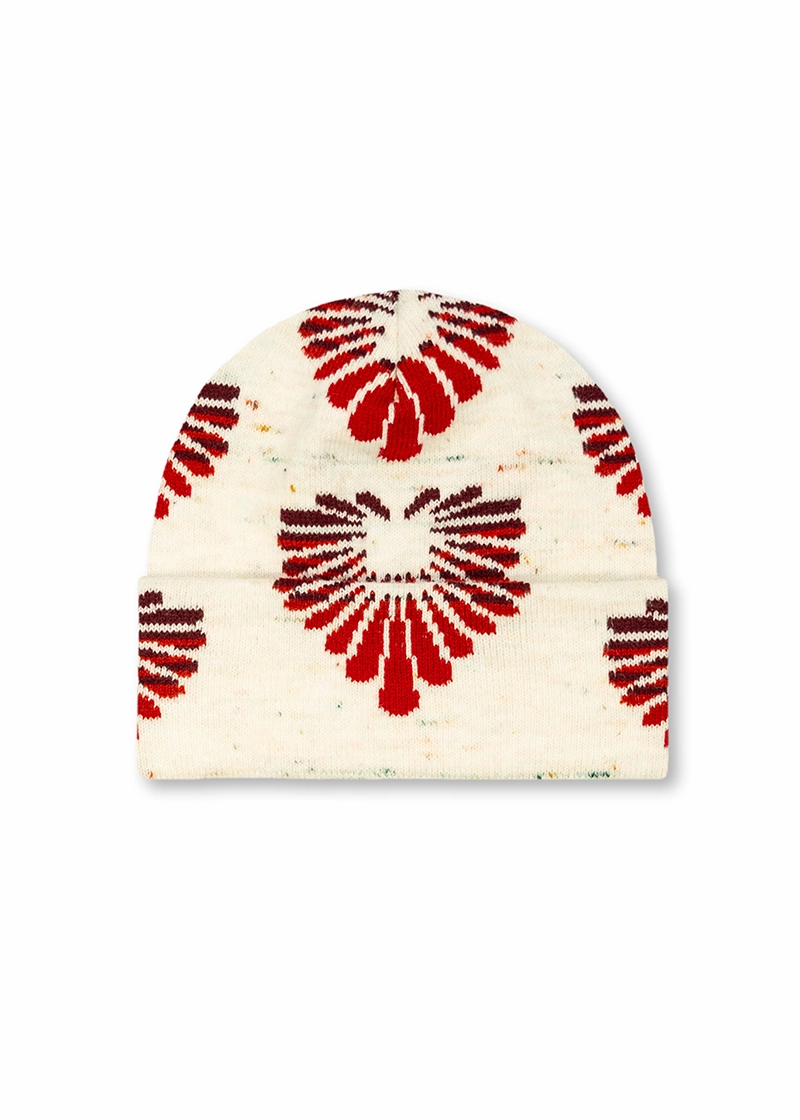 Grab Save Today Palm Heart Cuffed Beanie