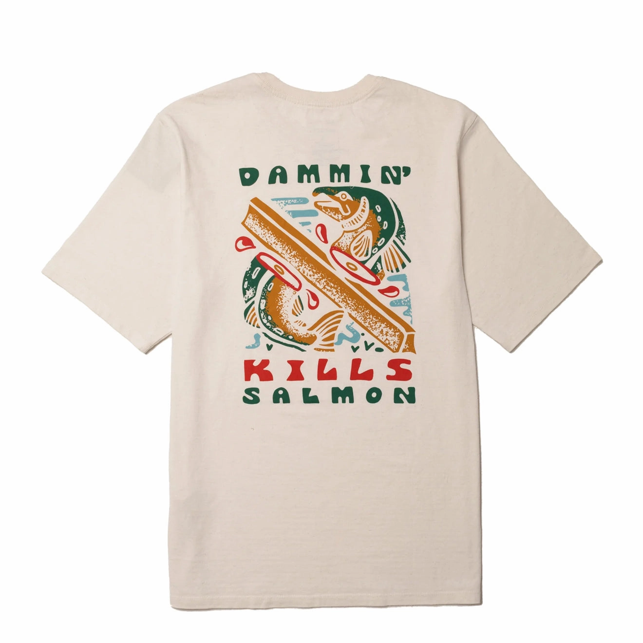 Shop Smart Save Patagonia Take A Stand Responsibili-Tee Dammin' Kills / Birch White