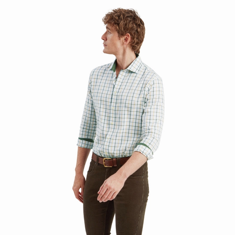 Schoffel Baconsthorpe Tailored Mens Shirt - Woodland Check Best Price Today