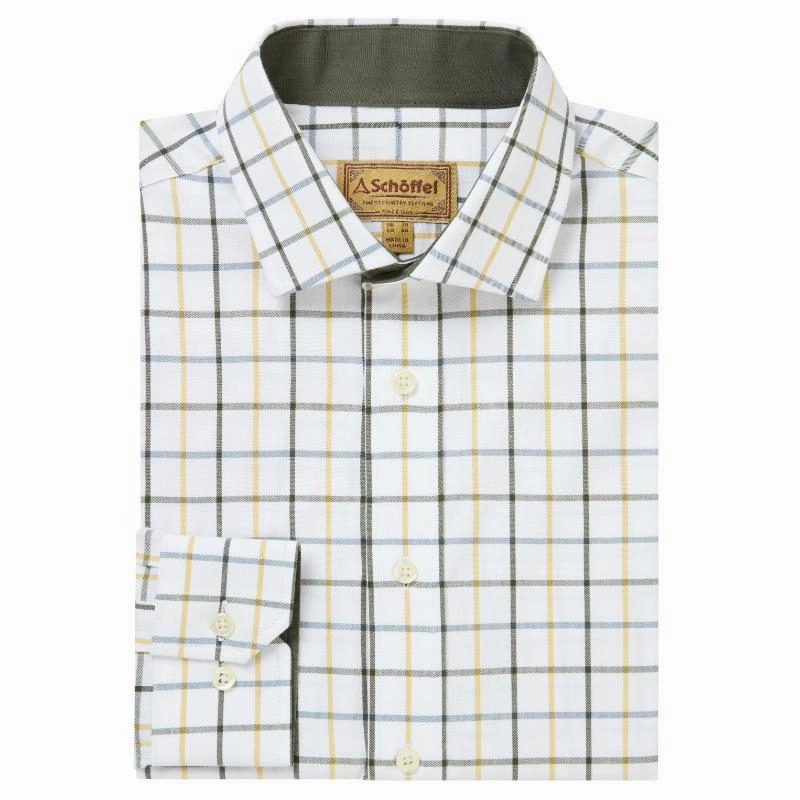 Schoffel Baconsthorpe Tailored Mens Shirt - Woodland Check Limited Time Steal