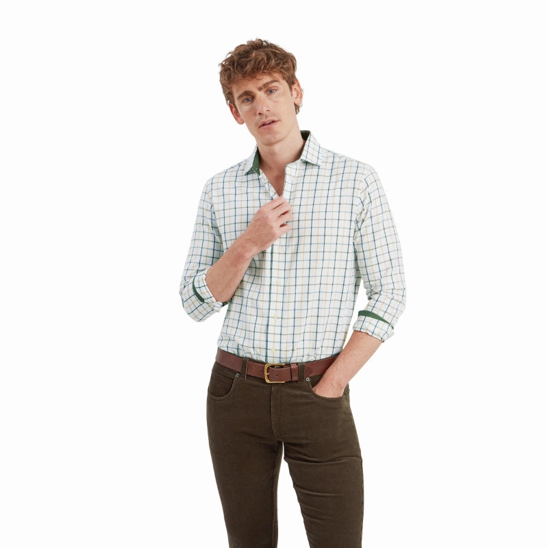 Dont Wait Save Today Trending Hot Picks Schoffel Baconsthorpe Tailored Mens Shirt - Woodland Check