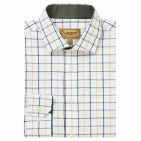 Schoffel Baconsthorpe Tailored Mens Shirt - Woodland Check Limited Time Steal
