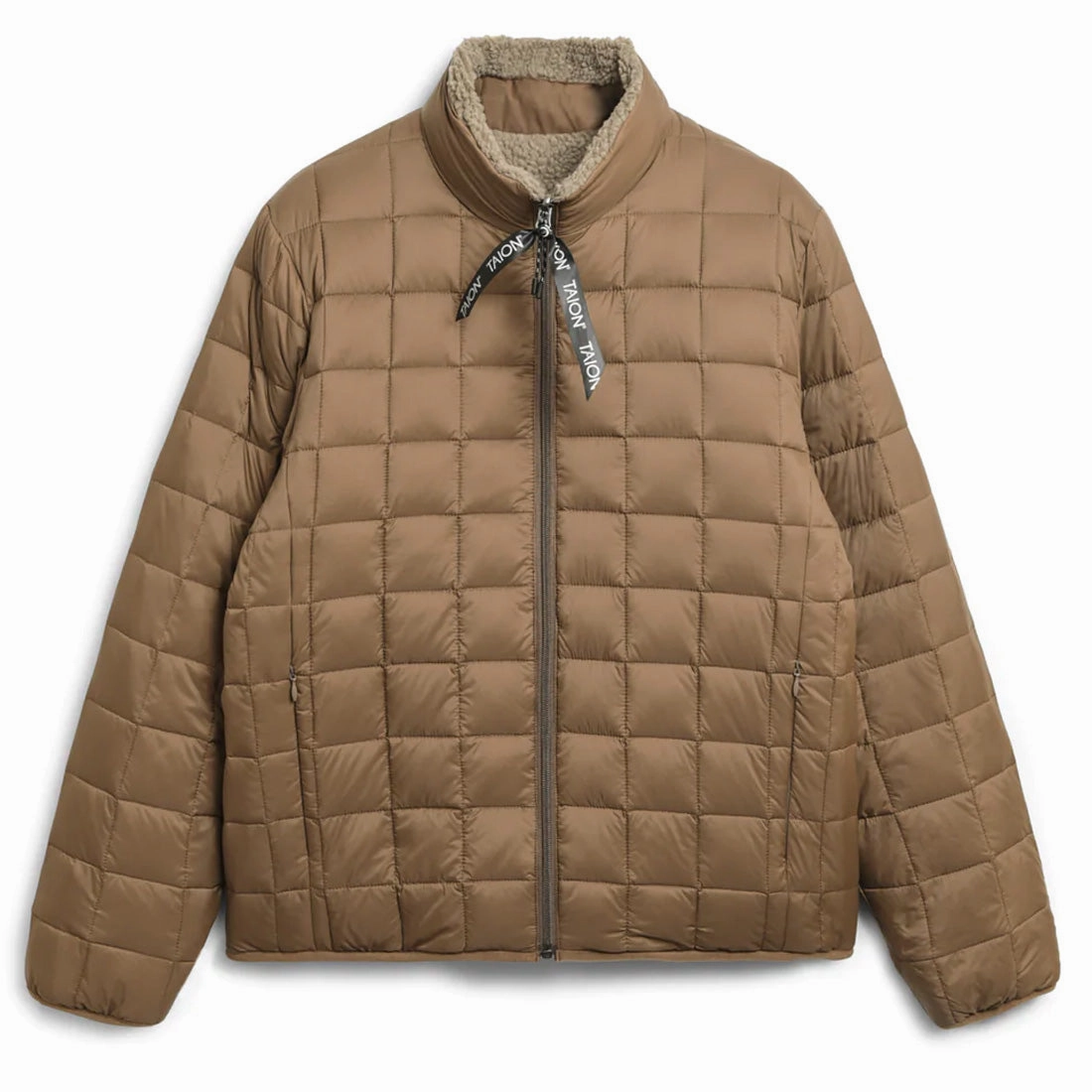 Taion Down X Boa Reversible Jacket L. Brown / Beige Online Deal Frenzy