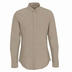 Limited Time Offer Daily Special Offer Barbour Oxtown Mens Tailored Shirt - Mist