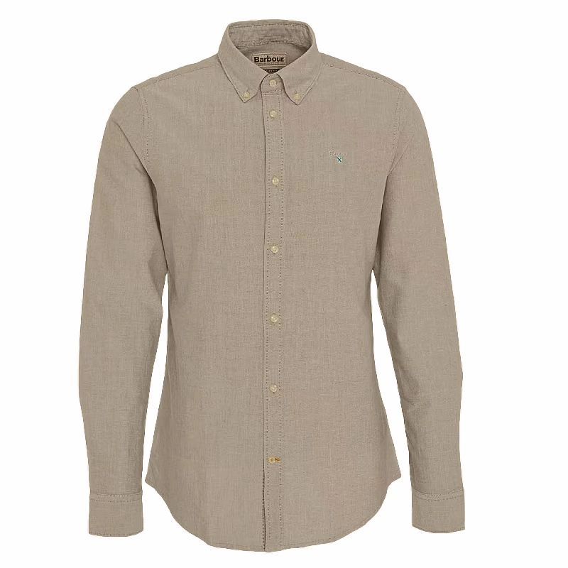 Mega Discount Event Trending Offer Today Barbour Oxtown Mens Tailored Shirt - Mist