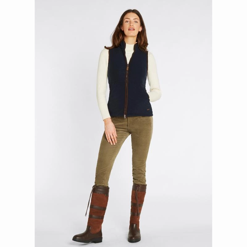 Dubarry Carbury Ladies Fleece Gilet - Navy Save Big Online