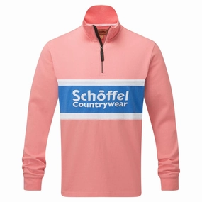 Hot Pick of the Day Online Deal Frenzy Schoffel Exeter Heritage 1/4 Zip Jumper - Flamingo