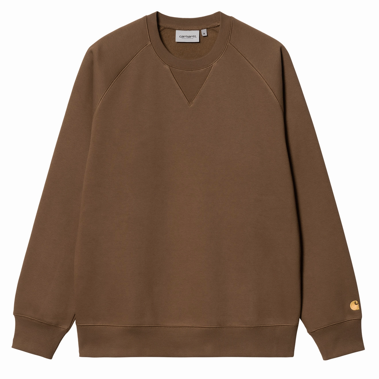 Special Price Offer Carhartt Wip Chase Sweat Chocolate / Gold