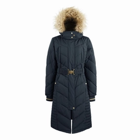 Fairfax & Favor Charlotte Padded Ladies Longline Coat - Navy Blue Instant Deal Today MustHave Deal