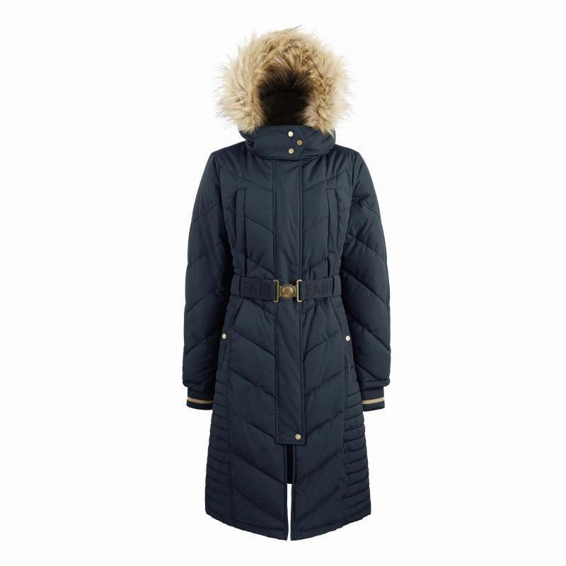 Fairfax & Favor Charlotte Padded Ladies Longline Coat - Navy Blue Instant Deal Today MustHave Deal