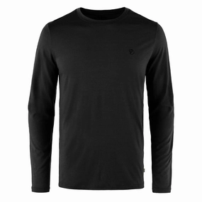 Fjallraven Abisko Wool L/S Tee Black Flash Pick Today