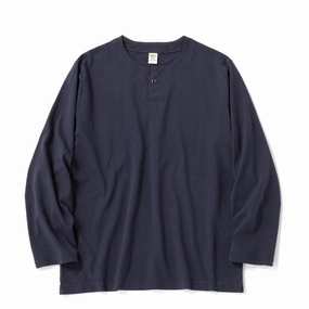 Jackman Henleyneck L/S T-Shirt Classic Navy Big Savings Event Grab Your Savings
