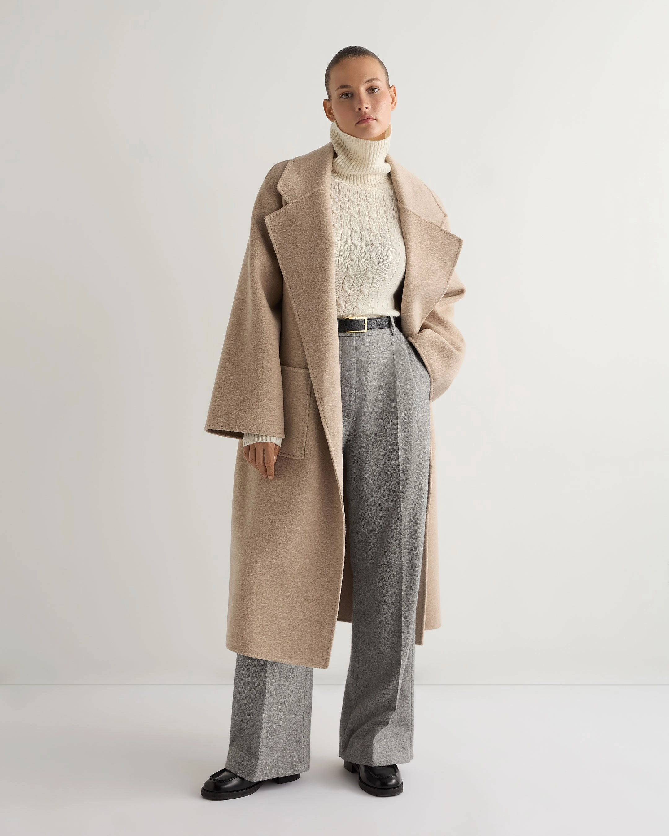 Women'S Adelyn Cable Roll Cashmere Jumper New Ivory White Trending Now Offer Instant Savings Deal