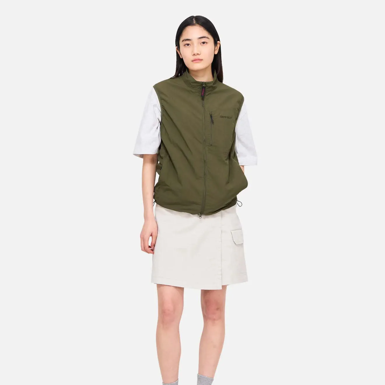 Hot Sale Alert Todays Special Picks Gramicci Nylon Vest Deep Olive