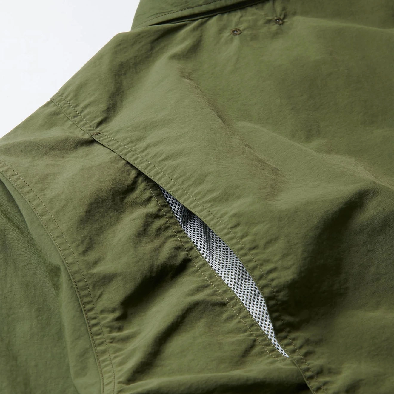 Gramicci Nylon Brentwood Shirt Olive Clearance Alert Now Special Savings Today