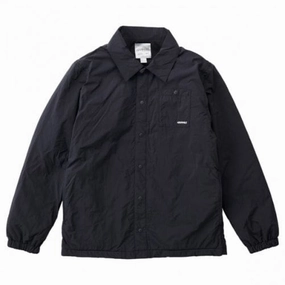 Shop Grab Now Gramicci Nylon Fleece Coaches Overshirt Black