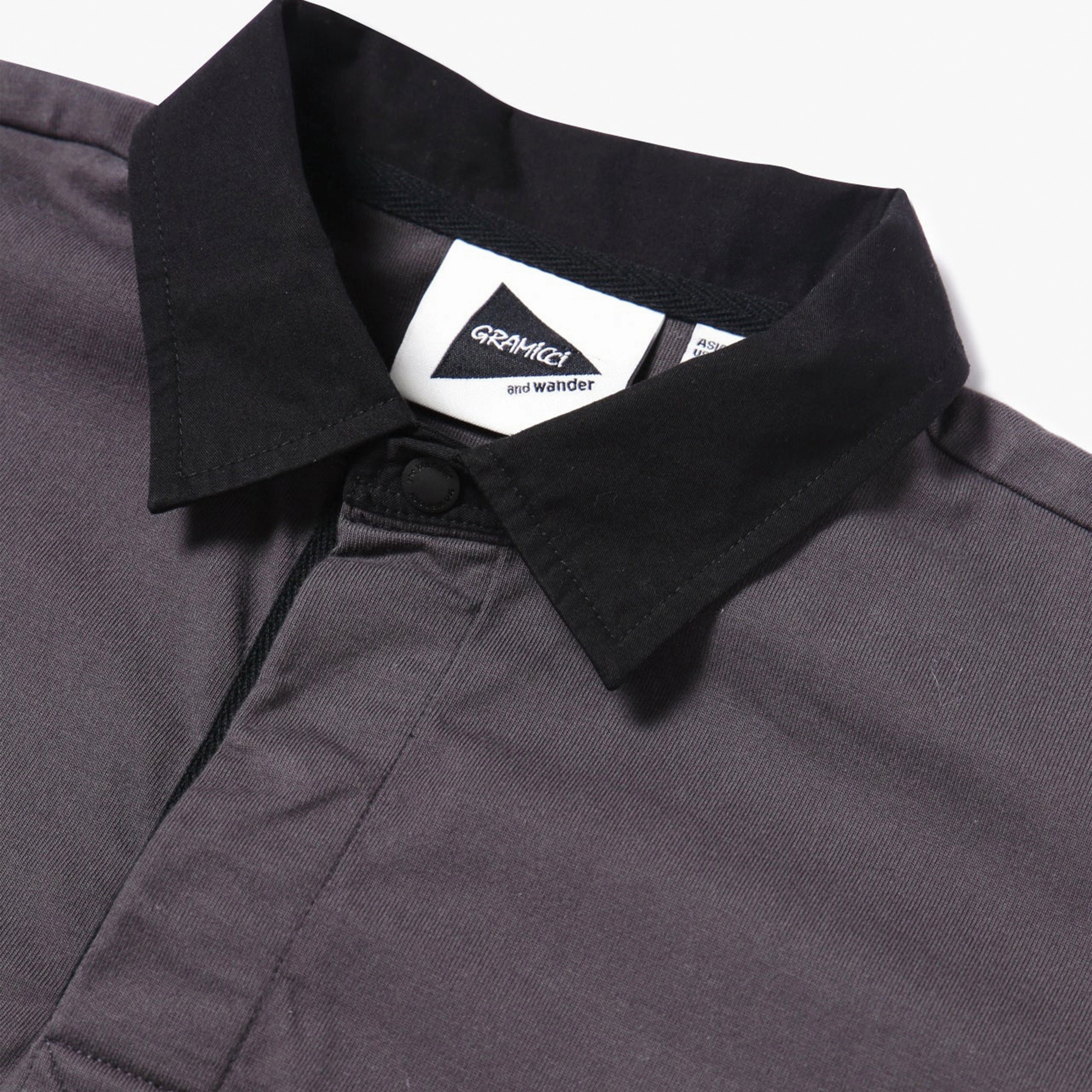Gramicci X And Wander Tech Rugby Shirt Charcoal Dont Miss This Deal Special Steal Event