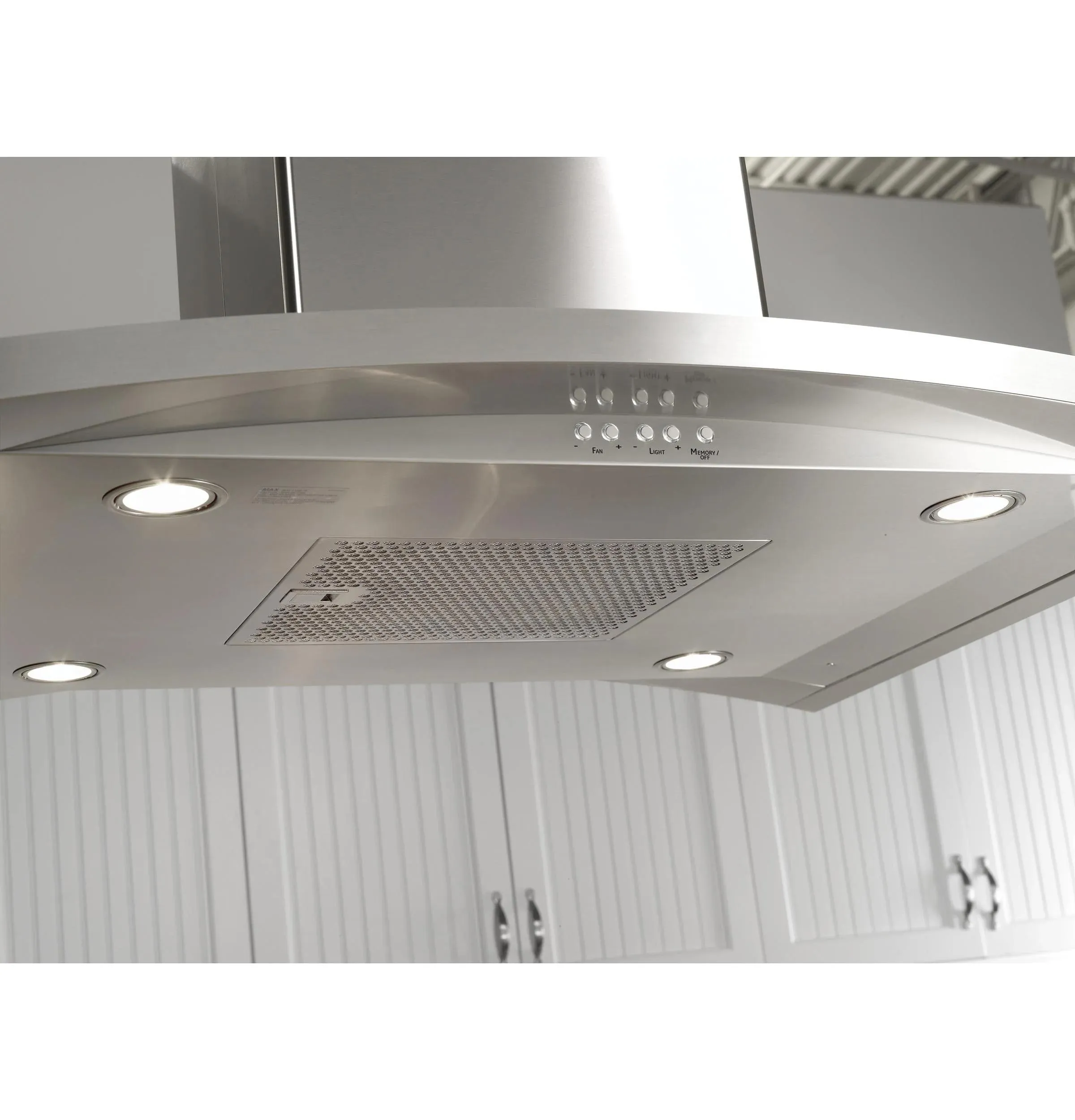 Haier UVI7361SWSS 36" Island-Mount Chimney Hood