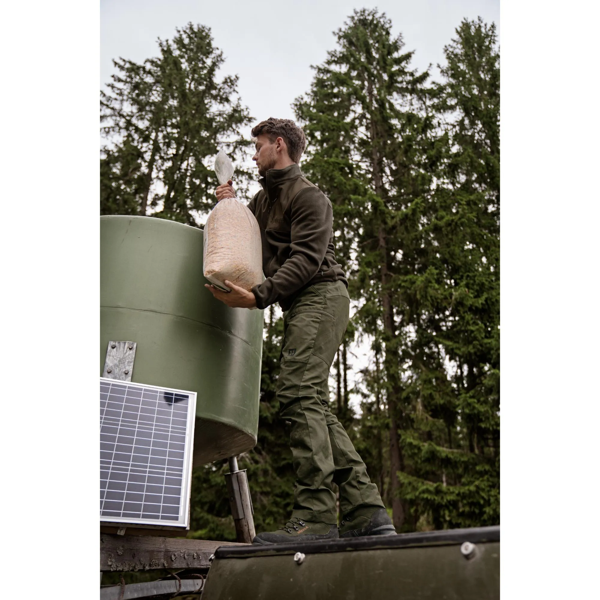 Deal of the Day Unmissable Deal Today Harkila Fjell Mens Fleece Jacket - Shadow Brown