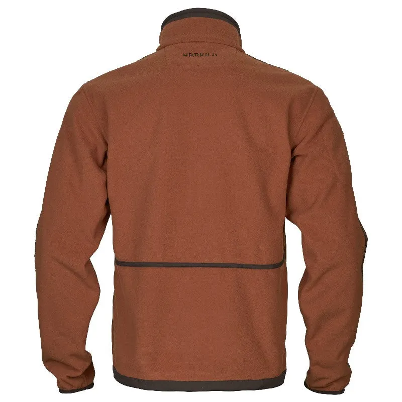 Harkila Kamko Mens Gore-Tex Windproof Reversible Fleece Jacket - Dark Olive/Arabian Spice Save Big Today Hot Pick of the Day