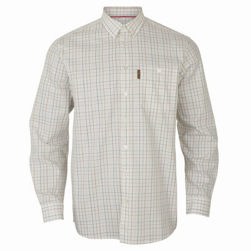 Harkila Allerston Mens Shirt  - Bloodstone Red/White Flash Deal Alert