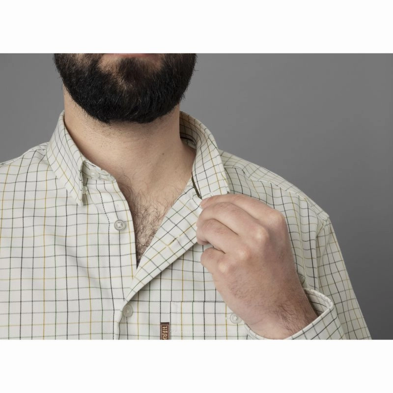 Harkila Allerston Mens Shirt  - Emerald Green/White Shop Todays Picks