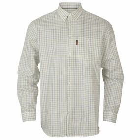 Today Only Savings Harkila Allerston Mens Shirt  - Emerald Green/White