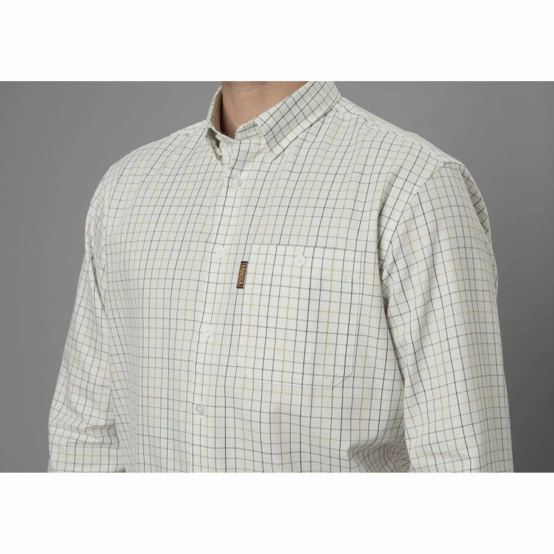Limited Stock Deals Harkila Allerston Mens Shirt  - Emerald Green/White