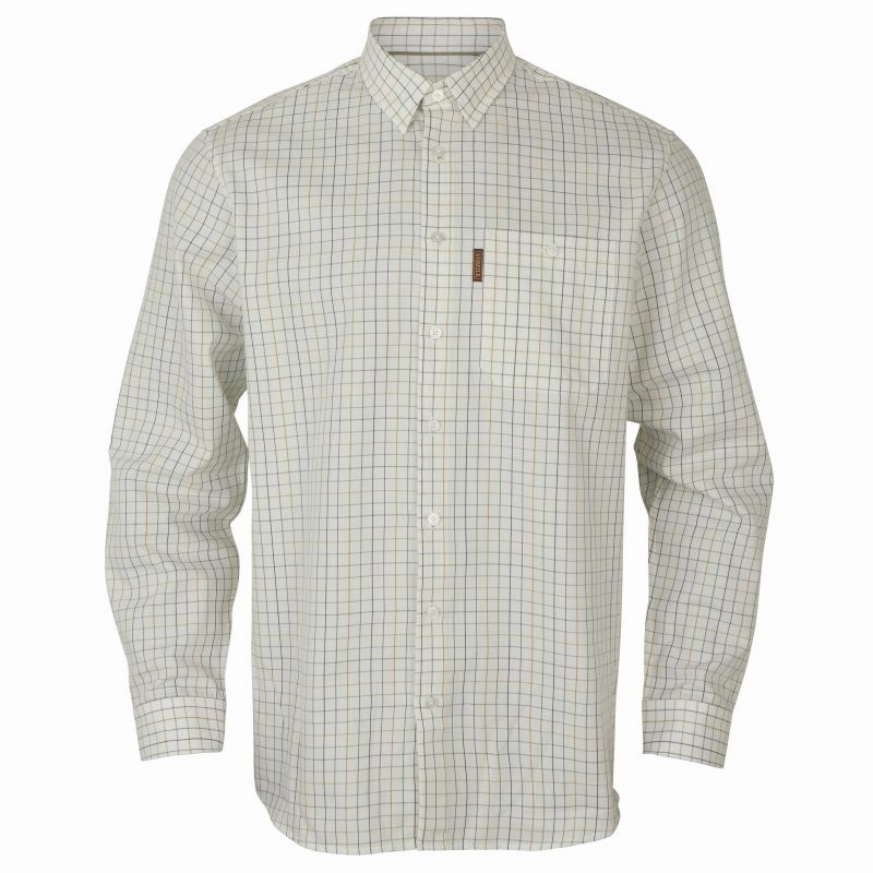 Today Only Savings Harkila Allerston Mens Shirt  - Emerald Green/White