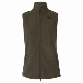 Clearance Blowout Harkila Anniversary Ladies Fleece Waistcoat - Willow Green