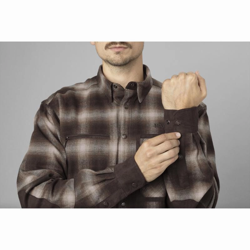 Online Exclusive Offer Today Only Discount Harkila Folke Mens Shirt Jacket - Burgundy