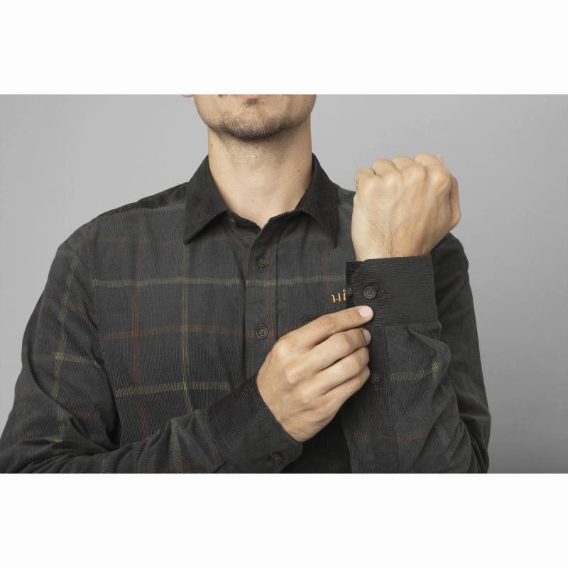 Harkila Kaldfjord Mens Corduroy Shirt - Phantom Biggest Savings Now
