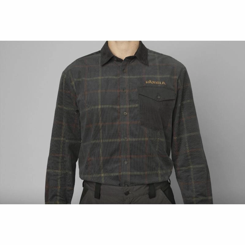 Harkila Kaldfjord Mens Corduroy Shirt - Phantom Price Drop Frenzy