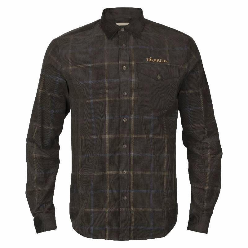Hot Picks Today Hot Pick Sale Harkila Kaldfjord Mens Corduroy Shirt - Phantom