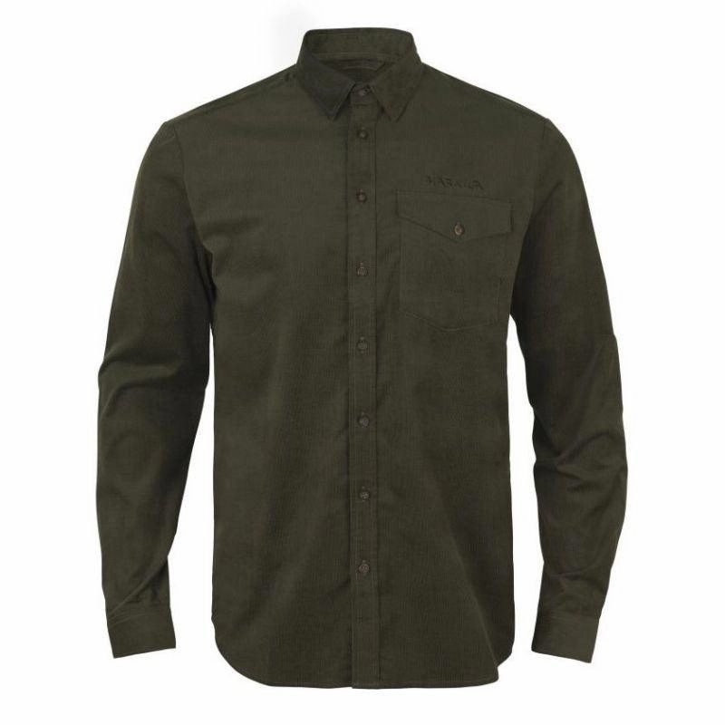 Special Deals Online Harkila Kaldfjord Mens Corduroy Shirt - Willow Green