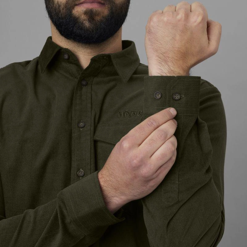 Harkila Kaldfjord Mens Corduroy Shirt - Willow Green Perfect Gift Sale Special Deals Online