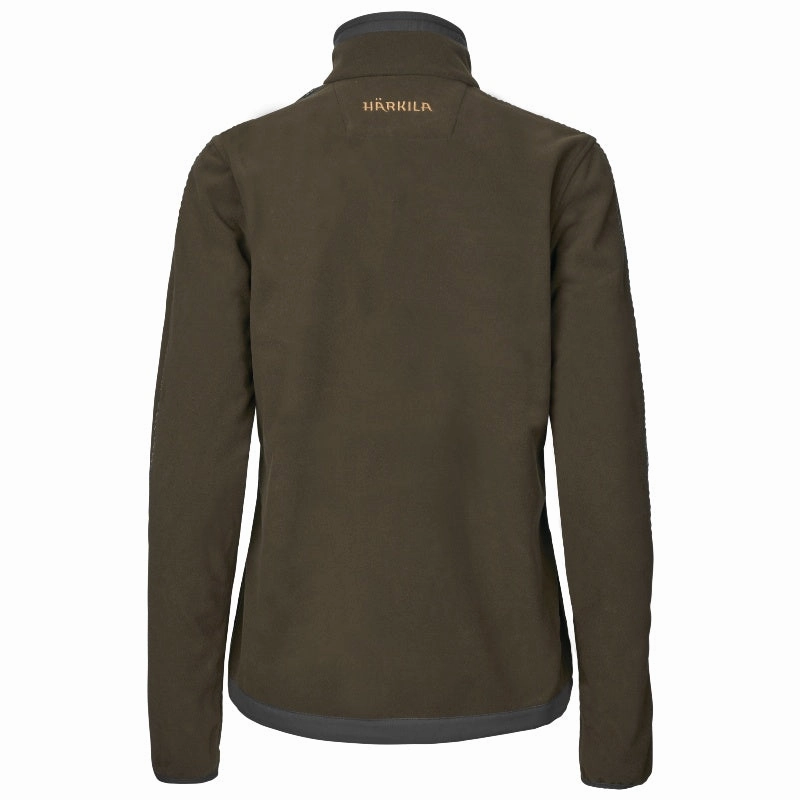 Sale Ending Soon Dont Miss Hot Deals Harkila Kamko Ladies Windproof Reversible Fleece Jacket - Willow Green/Deep Well Purple