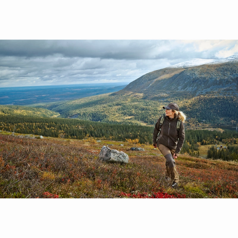 Harkila Ladies Lilja Windproof Full Zip - Shadow Brown Melange Special Deal Frenzy