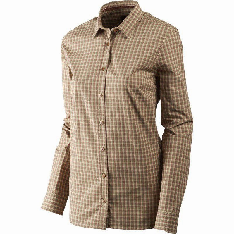 Best Deal Online Special Deals Online Harkila Ladies Selja L/S Check Shirt -  Moonlight Rose Check