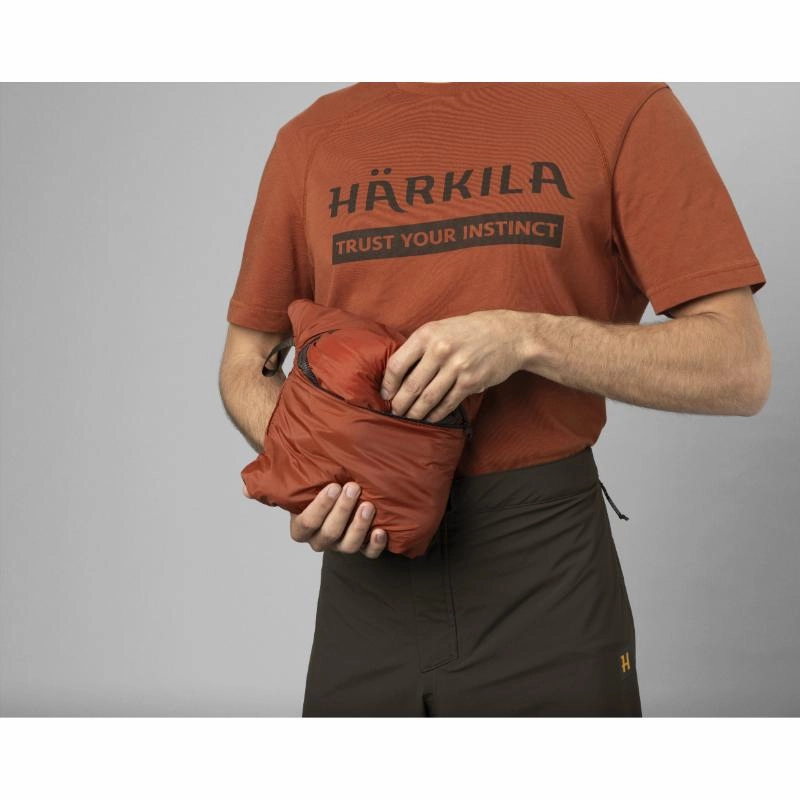 Limited Stock Offer Harkila Logmar Primaloft Insulated Packable Mens Gilet - Willow Green