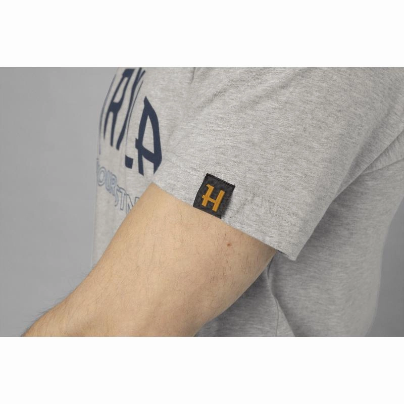 Hot Discount Deal Harkila Modi S/S Mens T-Shirt - Light Grey Melange