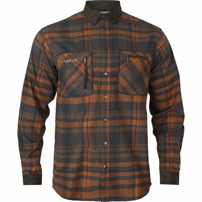 Harkila Pajala Mens Shirt  - Bombay Brown Instant Savings Deal
