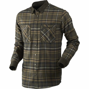 Deal of the Day Grab the Deal Now Harkila Pajala Mens Shirt - Willow Green Check